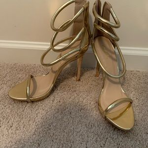 Gold heels